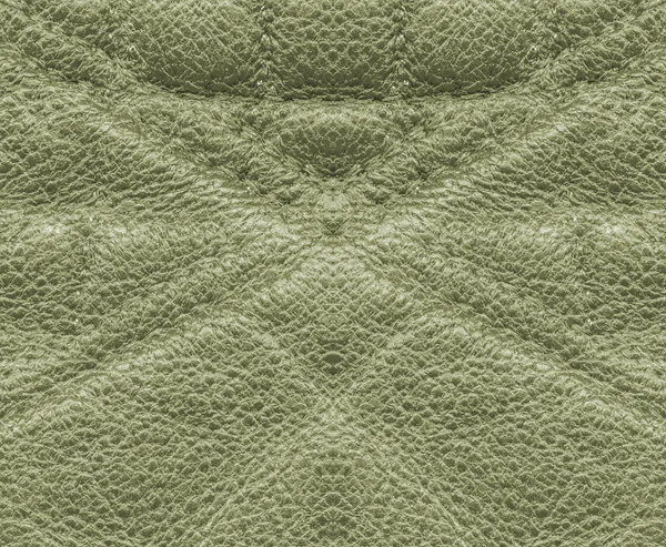 Fragment of green leather products — Stock Photo, Image