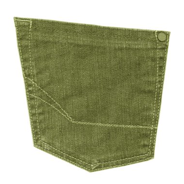 Yeşil kot arka cebimde