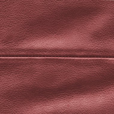 kırmızı deri doku dikiş ile dekore edilmiştir.