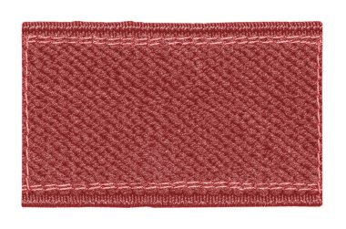 boş kırmızı tekstil etiket
