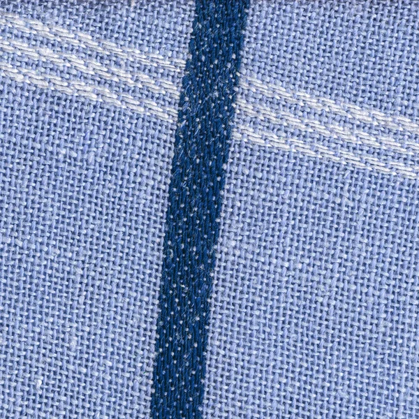 Niebieski włókienniczych tekstury, linie — Zdjęcie stockowe