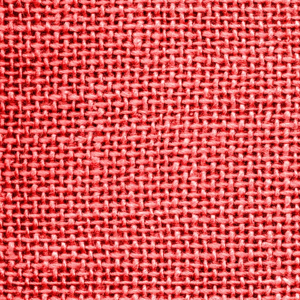 Red sackcloth texture closeup. Useful as background — Stock Photo, Image