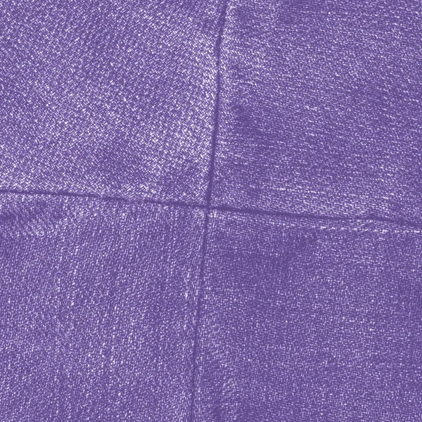 Fialové džíny textura, švy ve tvaru kříže — Stock fotografie