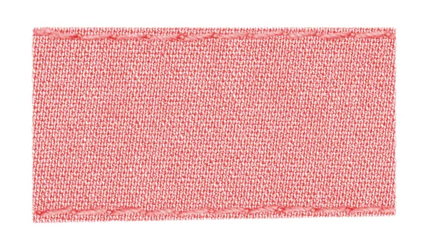 Blank red textile tag — Stock Photo, Image