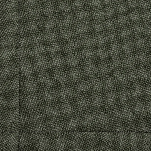 Ciemny zielony tkanina tekstura ozdobione szwy — Zdjęcie stockowe