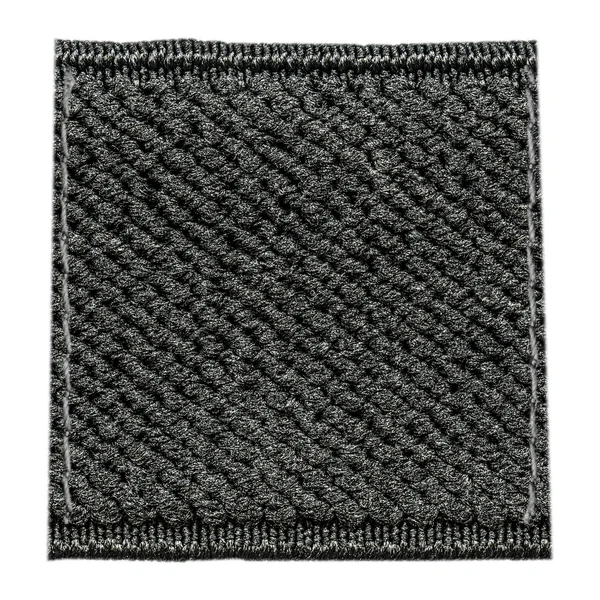 Blank black textile tag — Stock Photo, Image