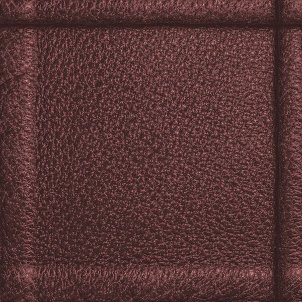 Červeno hnědé kožené textury closeup, rám — Stock fotografie