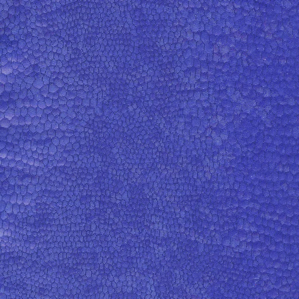 Blue textile texture as imitation of snake skin — Stock Photo, Image