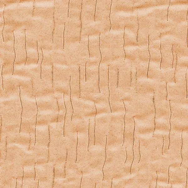 Yellow-brown crumpled fabric texture — Stock Photo, Image