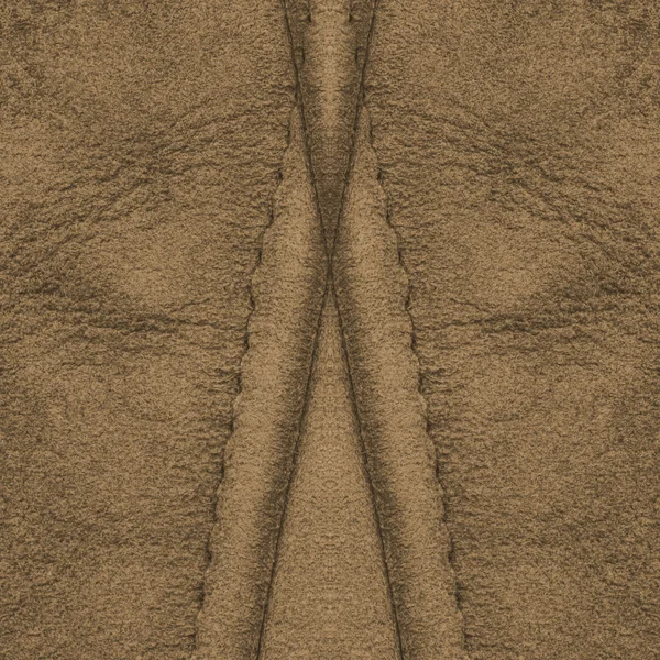 Brązowy skórzany tekstura, szwy — Zdjęcie stockowe
