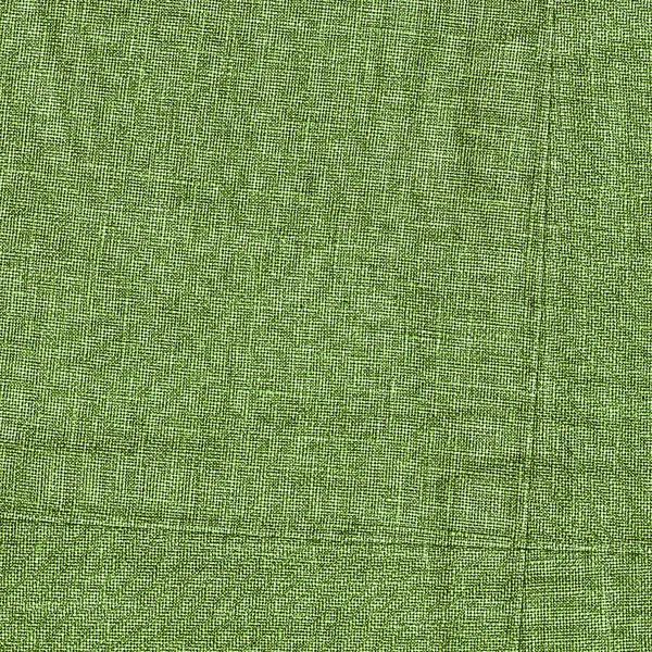 Textur des grünen Sacktuchs, Nähte . — Stockfoto