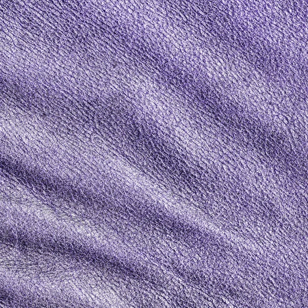 Violet crumpled leather texture closeup — Stock Photo, Image