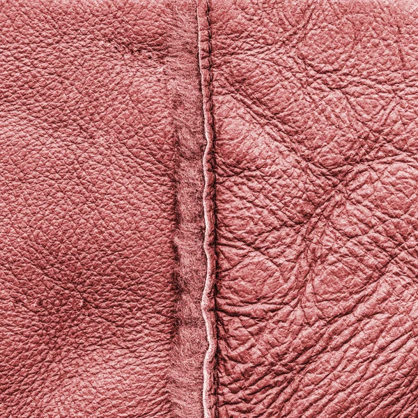 Background of red tanned leather — Stock Photo, Image