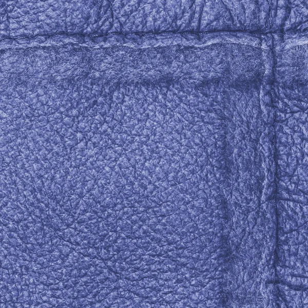 Background of blue leather texture — Stock Photo, Image