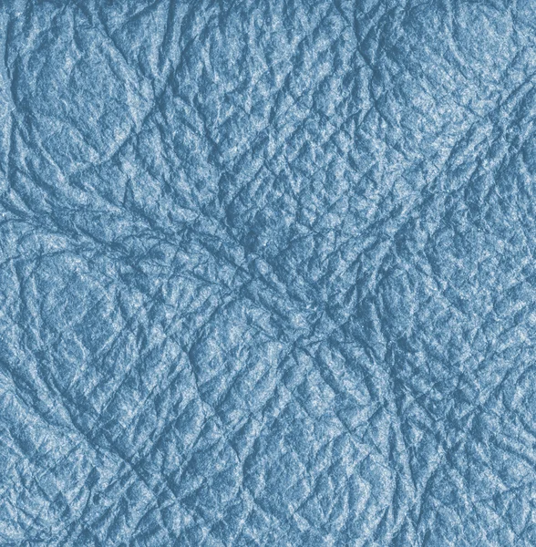Cuir ridé bleu texture gros plan — Photo
