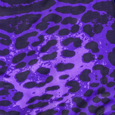 Menekşe Tekstil doku. Taklit Leopar deri