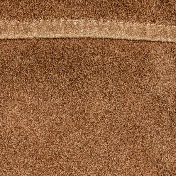 Brown tanned leather texture closeup — Stock Photo, Image