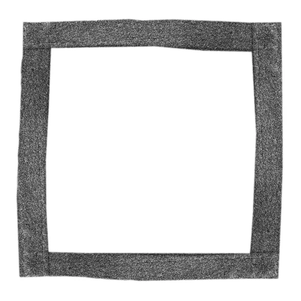 Handgefertigter Rahmen aus grauem Leder — Stockfoto