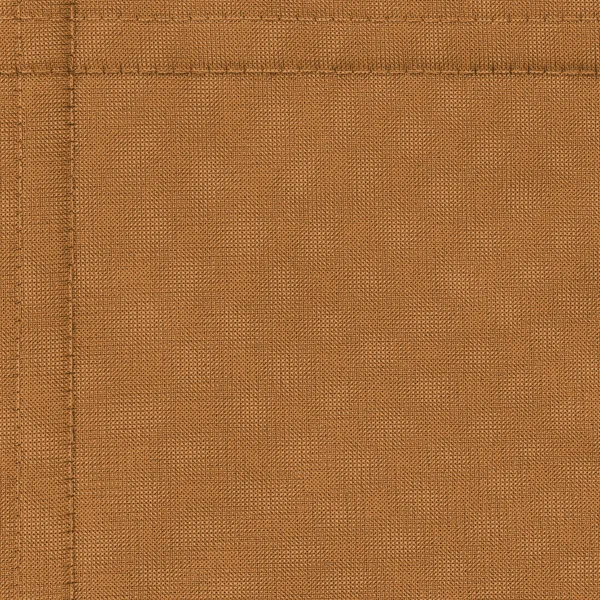 Фон коричневої текстильної текстури, шви — стокове фото