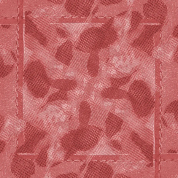 Roter Hintergrund auf Basis textiler Textur. — Stockfoto