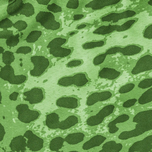 Зелена текстильна текстура. Імітація шкіри леопарда — стокове фото