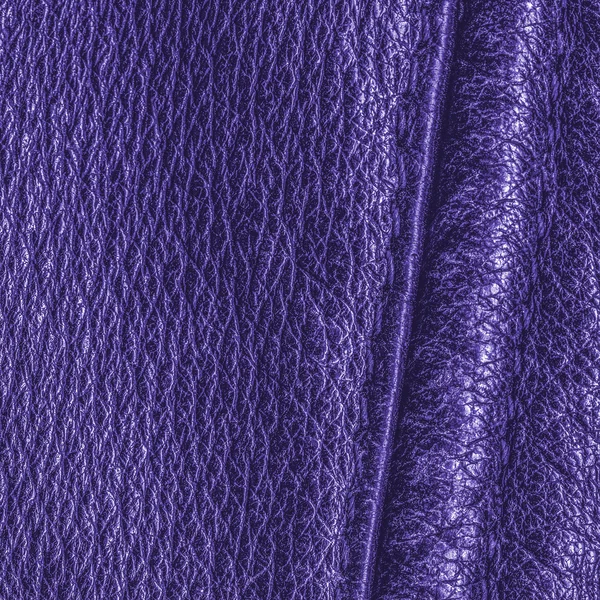 Cuir violet texture, coutures, points de suture — Photo