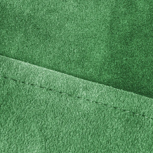 Green leather background — Stock Photo, Image