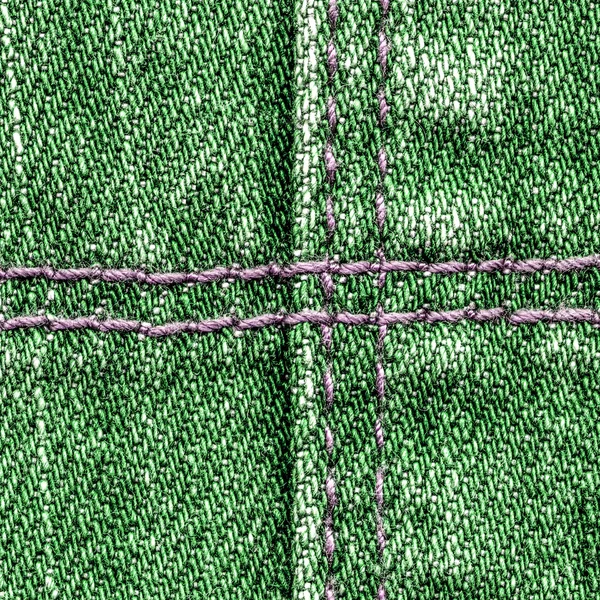Зеленый джинсовой фон — стоковое фото