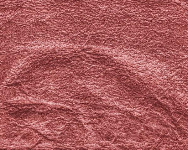 Background of red crumped  leather — Stock Photo, Image