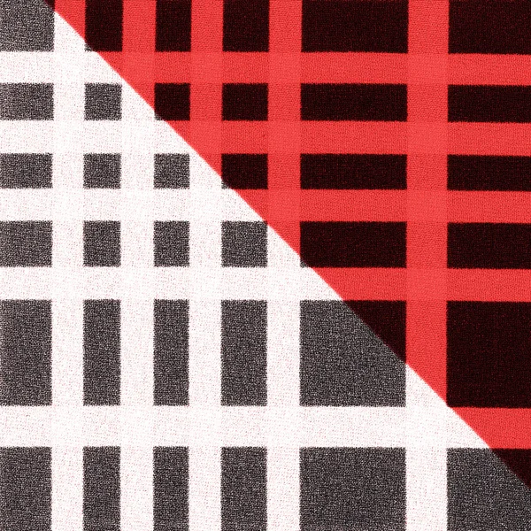Rot-weiße Textilstruktur, Linien — Stockfoto