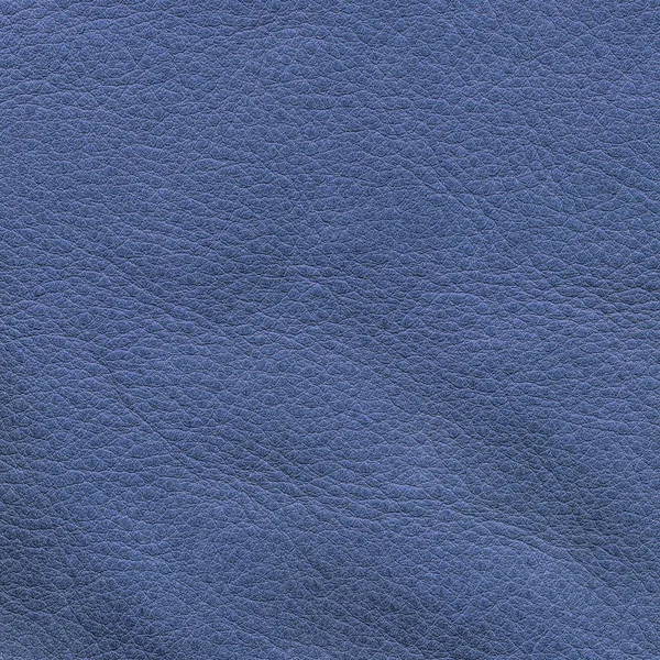 Niebieski skóra tekstura zbliżenie. Użyteczne jako tło — Zdjęcie stockowe