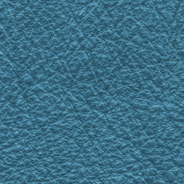 Blue leather texture closeup — Stock Photo, Image