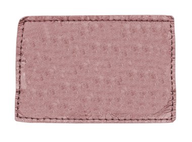 eski, kırmızı yıpranmış ve çizik kot pantolon deri etiket 