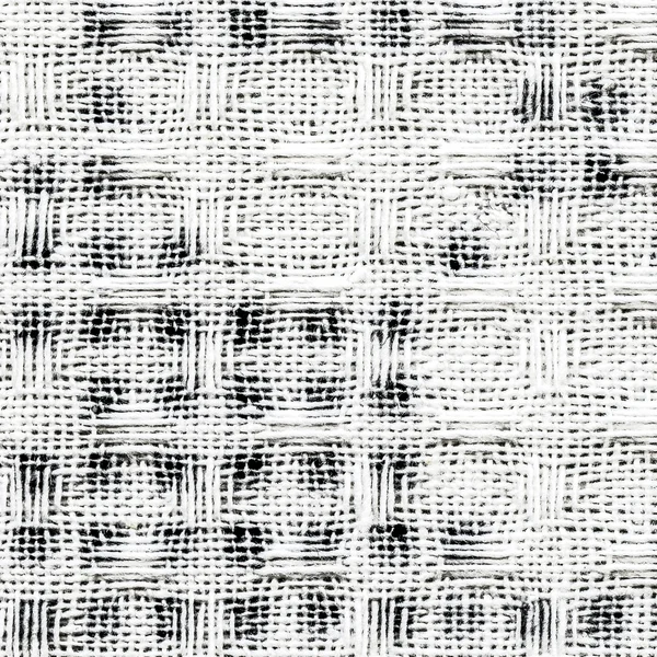 Svart-vit textil textur som bakgrund — Stockfoto