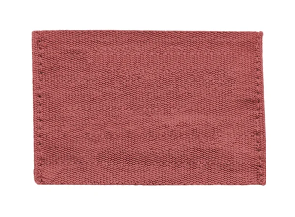 Blank red textile tag  isolated on white — Stock Photo, Image