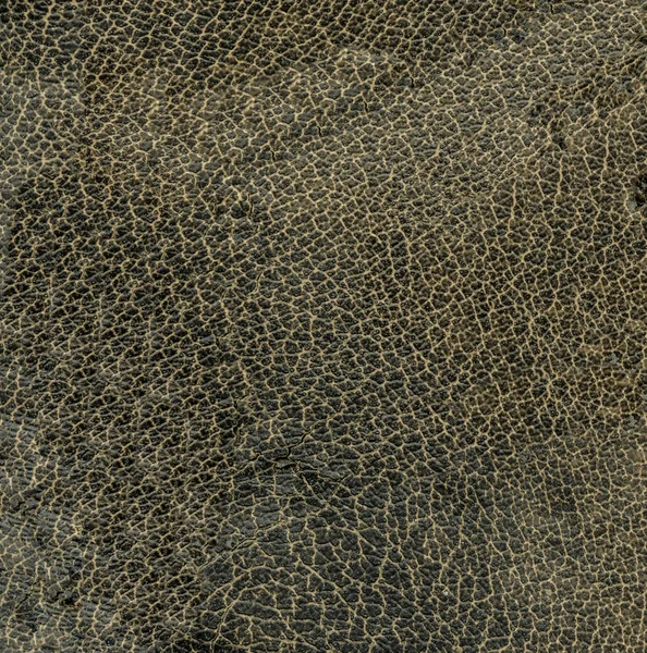 Textura de couro artificial cinza-marrom velho como fundo — Fotografia de Stock