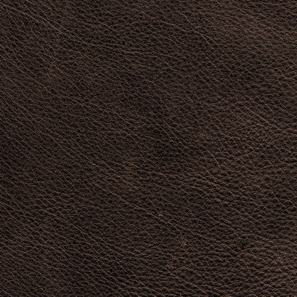 Textura de cuero marrón oscuro como fondo para trabajos de diseño — Foto de Stock