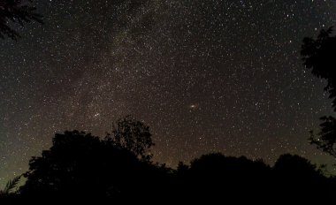 Gece yıldızlı gökyüzü