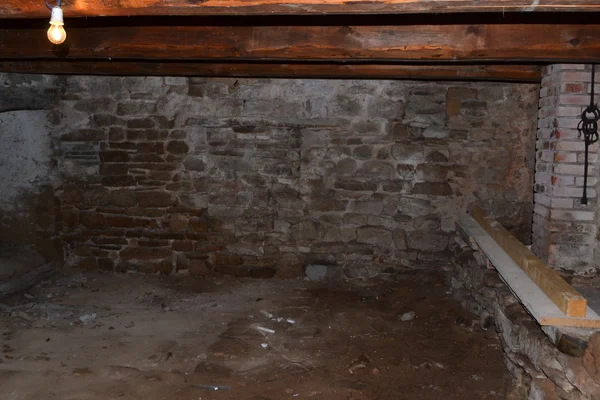 Basement in an old stone house — Stock Photo, Image