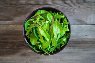 Taze roka ve ıspanak salatası