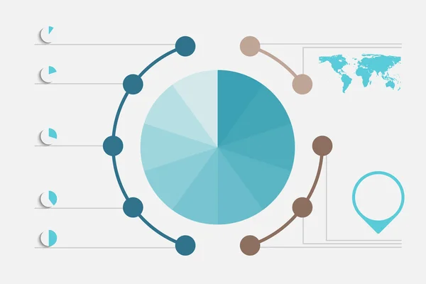 Círculos diferentes —  Vetores de Stock