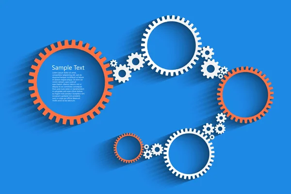 Hintergrund der Zahnräder — Stockvektor