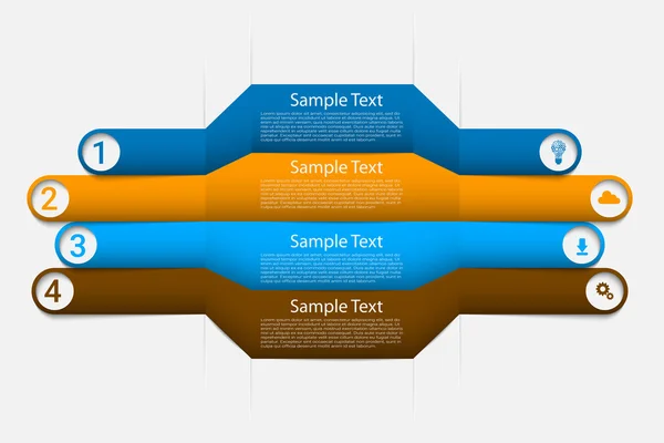 Pfeilinformationen — Stockvektor