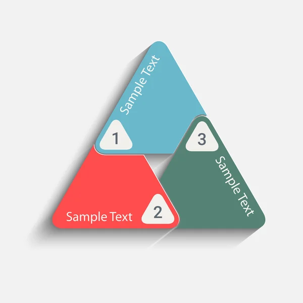 Triangolo indietro — Vettoriale Stock