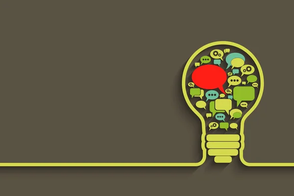 ampul ile konuşma balonu