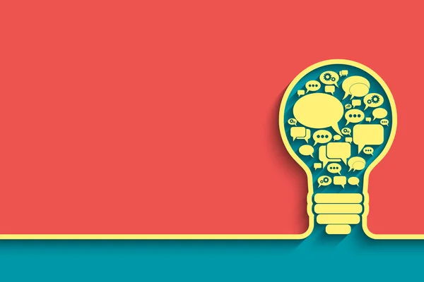 ampul ile konuşma balonu