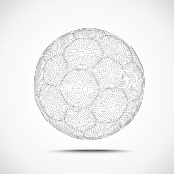 Ballon de football abstrait — Image vectorielle