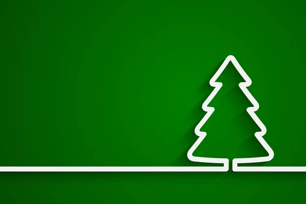 Δημιουργικό χαρτί Χριστουγεννιάτικο δέντρο — Διανυσματικό Αρχείο