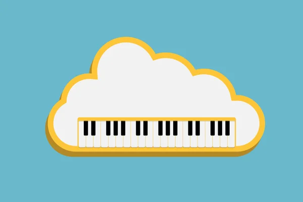 cloud Piano keys