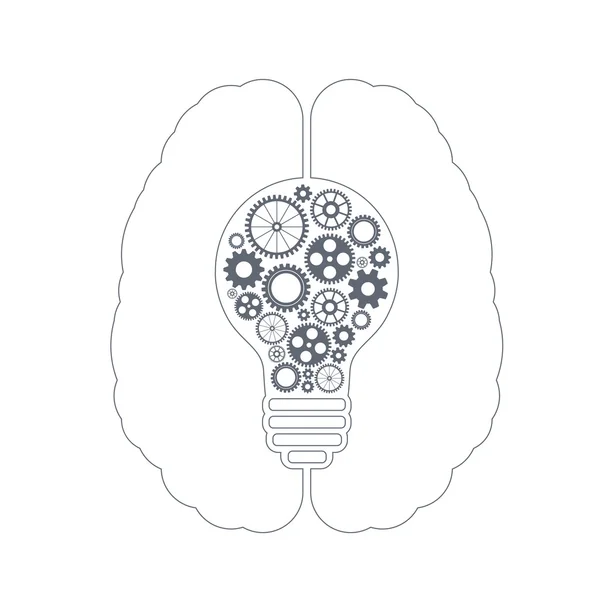 Menselijke hersenen — Stockvector